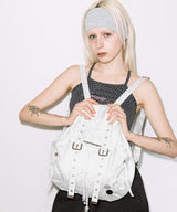 SATIN EYELET BACKPACK (WHITE) F26QE989
