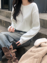 Winter Daily Mood Basic Round Knit (6color)