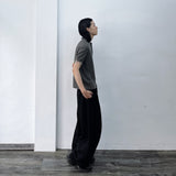 Linear Vintage Silhouette Short-sleeve