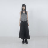 Check 3-way shirring top