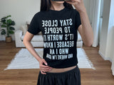 stay close lettering tee