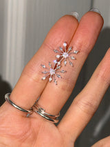 [925silver] Snowflakes earring
