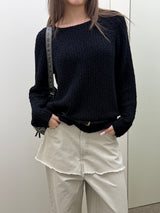 Soft raglan net knit(3color)