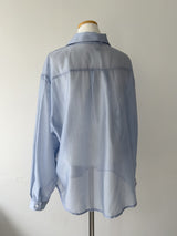 Ver Tencel See-through Loose Fit Shirt
