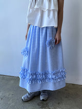  finale check skirt / pink