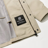 3 Layer Hard Shell Long-Jacket - BEIGE