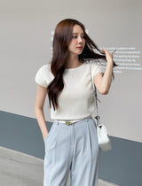 Flynn Summer Cool Pintuck Wide Slacks