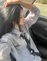 Silk Stripe Classic Shirt