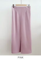 Lumie Banding Slit H-Line Long Skirt