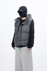 Andra Wrinkle Hood Padded Vest