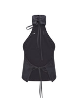 Buckle Halterneck - Charcoal