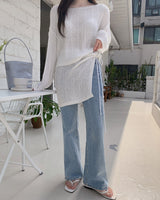 Nizen bootcut denim pants