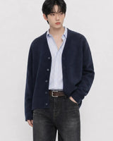 (UNISEX)ニット Vネック カーディガン