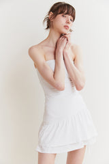 BELLA TUBE DRESS white