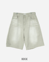 Leeds Washing Half Denim Pants