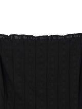レースフリルミニドレス (Black)