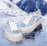 KILLWINNER Crushed Ice Blue Meteor Canvas Shoes