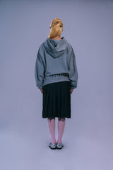 LETTERING HOODIE - GRAY