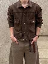 Clasique Suede Cropped Jacket 3C