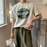 LMN Rickel フェリスラウンドオーバーサイズフィット半袖Tシャツ (4 colors)