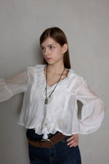 FLEUR RUFFLE CARDIGAN
