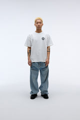 EEERRR Record artwork damage washing T-shirt (White)