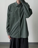 Stain Pigment Washing Shirt