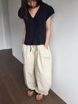 レバントキャップスリーブブラウス (2color)