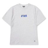 ボールドバックセミオーバーサイズTシャツ Black / White