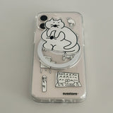 [MagSafe phone case] アンアンノーンキャット フォンケース