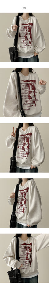 Painting boxy sweatshirt