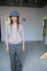 mild v-neck hood zip-up(3colors)