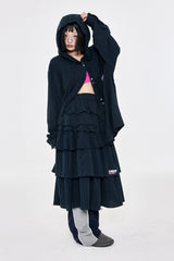 チェックフーディシャツNavy
