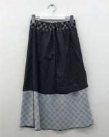 Mellow Chiffon Checkered Skirt (2 Colors)