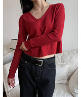 [F/W] Soft basic v neck cardigan(6color)