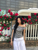 Noir One-Shoulder T
