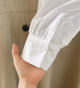 Muel Shirt Color Matching Layered Trench One Piece