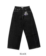 No.1106 curved P wide denim PT
