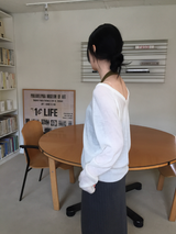 ナッティングルーズフィットカラーヤンブイニット（ivory）