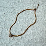 Vintage Marquise Cubic Zirconia Curb Chain