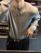 [F/W] キャッシュゴルギヘンリーネックニット(5color)