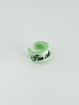 [Formica] レターイヤーカフ(Green)