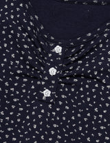 フラワー レース スリーブレス(NAVY)