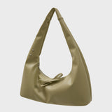 Artificial Leather Ribbon Hobo Bag