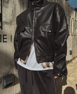 Lokia Crop Leather Jacket