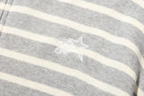 ストリッピードクロップフードジップアップ (Grey)
