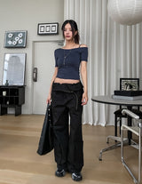 Fold ストリングアンダーポケットカーゴパンツ