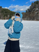 Blue Bear Hooded Padding (4 Colors)