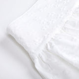 Flower-filled balloon skirt (WHITE)
