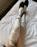 automatic see-through strap socks (white)